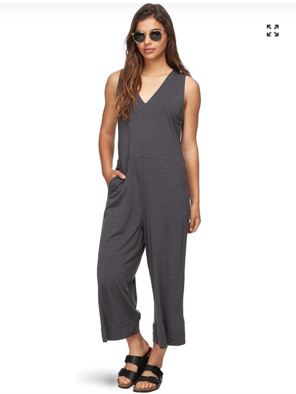NWT ICEBREAKER Women’s Merino ‘Hana’ Jumpsuit Charcoal with pockets (Size Large)